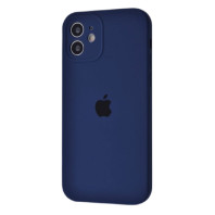 Чехол Silicone Case Full Camera на iPhone 12 Deep navy
